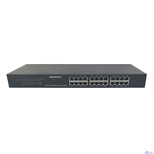 NEOMAX неуправляемый коммутатор NMS-124P-100-SR, 24 порта 100 Mbps, металл Rack