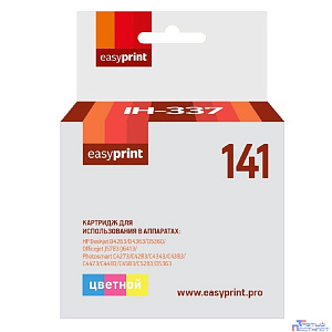 Easyprint CB337HE  Картридж (IH-337) №141 для HP Deskjet D4263/D5360/Officejet J5783/J6413, цветной