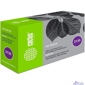 Cactus TN-2135 Тонер-картридж CS-TN2135 для принтеров Brother HL-2140/2150/2170, DCP-7030, черный, 1500 стр.