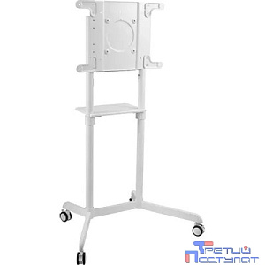 Стойка для телевизора Cactus CS-ST1146WT, 37-70", напольный, мобильный,  белый