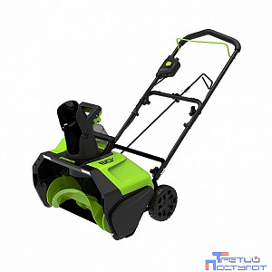 Greenworks 60В Снегоуборщик аккумуляторный Greenworks  GD60PSTK5, 60V, 51 см, бесщеточный (c АКБ 5АЧ и ЗУ) [2602907UG]