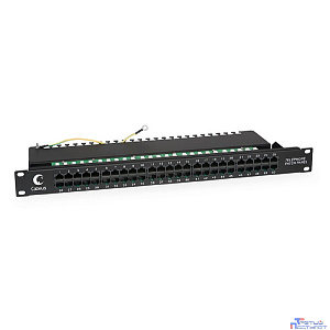 Cabeus PL-50-TEL-Dual IDC Патч-панель 19" (1U), 50 портов RJ-45, Dual IDC (телефонная раскладка)