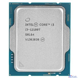 CPU Intel Core i3-12100T CM8071504651106 Alder Lake 4C/8T 2.2-4.1GHz (LGA1700, L3 12MB, 7nm, UHD graphics 730 1.4GHz, TDP 69W) OEM