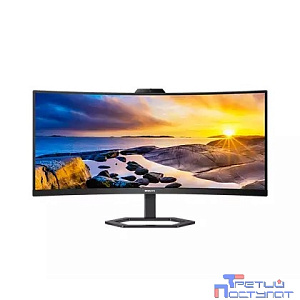 LCD PHILIPS 34" 34E1C5600HE/00 черный {VA curved 3440x1440 100Hz 1ms 178/178 300cd 2xHDMI DisplayPort 4xUSB USB-C webcam 2x5W}