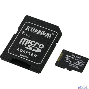 Micro SecureDigital 128Gb Kingston SDCS2/128GB {MicroSDXC Class 10 UHS-I, SD adapter}