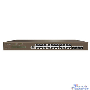 IP-COM G5328F Коммутатор управляемый 3 уровня L3, 28 портов, 24x1 Гбит/с, SFP+ 4x10 Гбит/с