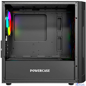 Powercase Mistral Micro D3B ARGB, Tempered Glass, 2x 140mm ARGB PWM+1x 120mm ARGB PWM, чёрный, mATX (CMMDB-A3)