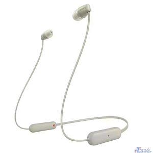 Sony WI-C100 бежевый беспроводные bluetooth шейный обод