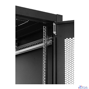 ЦМО Шкаф телекоммуникационный напольный ЭКОНОМ 42U (600 x 600) дверь перфорированная 2 шт., цвет черный (ШТК-Э-42.6.6-44АА-9005)