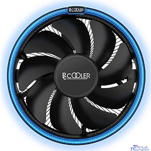 PCCooler E126M B Кулер S775/115X/AM2/2+/AM3/3+/AM4/FM1/FM2/2+ (TDP 92W, вент-р 120мм с PWM, Blue LED FAN, 1000-1800RPM, 26.5dBa) Retail Color Box