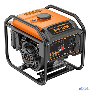 Генератор CARVER  PPG -3600I инверторный [01.020.00053] { (2,8/3 кВт, 220В, 2 розетки, USB-порты)(24шт/пал) }