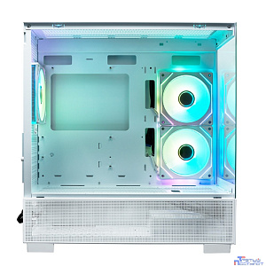 XASTRA Q500M 6ARGB-C10-UC White mATX/Aquarium/Screewless/ 6x120mm ARGB PWM FM fans/Argb+PWM HUB 10port/ Type-C/ Q500M-6FM12A-C10-UC-WH