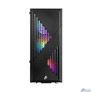 1STPLAYER Корпус FIREROSE F3-A Black / ATX, TG / 4x120mm LED fans inc. / F3-A-BK-4F1