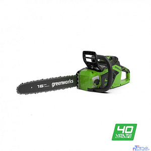 Greenworks Цепная пила аккумуляторная GreenWorks  GD40CS18K4, 40V, 40 см, бесщеточная,  до 1,8 КВТ, с АКБ 4АЧ и ЗУ [2005807UB]