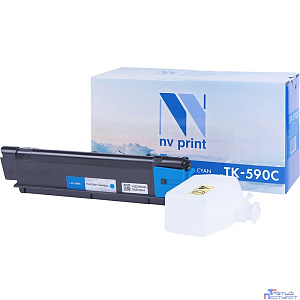 NVPrint TK-590C Тонер-картридж для Kyocera FS-C2026MFP/C2126/C2526MFP/C2626/C5250DN/P6026cdn/M6526cdn (7000k), cyan