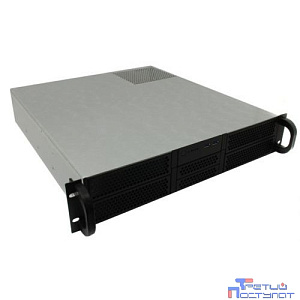 Procase RE204-D4H2-A-45 Корпус 2U server case,4x5.25+2HDD,черный,без блока питания(2U,2U-redundant),глубина 450мм,ATX 12"x9.6"