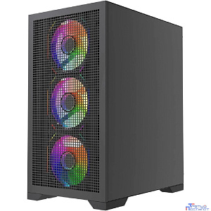 Powercase Mistral Micro B315, Tempered Glass, 4x 120mm ARGB PWM Fan, чёрный, mATX  (CMMB315-A4)