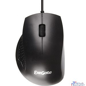 Exegate EX264101RUS Мышь Exegate SH-9028 <black, optical, 3btn/scroll, 1000dpi, USB, шнур 1,5м>, Color box
