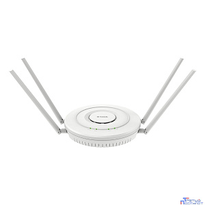 D-Link DWL-6610APE/B1A Беспроводная двухдиапазонная унифицированная точка доступа AC1200 с поддержкой PoE и 4 внешними съемными антеннами