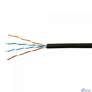 SkyNet Кабель UTP outdoor 4x2x0,46, медный, FLUKE TEST, кат.5e, однож., (305м) box, черный [CSL-UTP-4-CU-OUT](АК5010171/1693223)