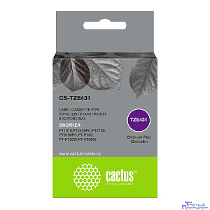 Картридж ленточный Cactus CS-TZE431 черный для Brother 1010/1280/1280VP/2700VP