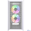 Powercase Alisio Micro Z3W ARGB V2, Tempered Glass, 3x 120mm ARGB fan, белый, mATX (CAMZW-A3-V2)