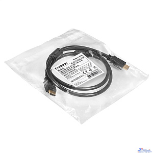 Exegate EX287722RUS Кабель HDMI ExeGate EX-CC-HDMI2-1.0F (19M/19M, v2.0, 1м, 4K UHD, Ethernet, ферритовые кольца, позолоченные контакты)
