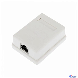 Rexant (03-0142) Розетка компьютерная внешняя, 1-порт FTP RJ-45 (8P8C), CAT 6