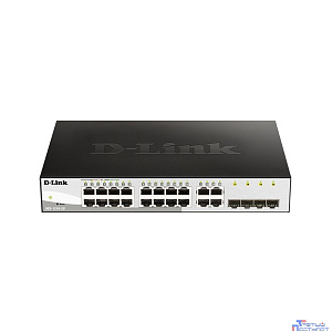 D-Link DGS-1210-20/FL2A Управляемый L2 коммутатор с 16 портами 10/100/1000Base-T и 4 комбо-портами 100/1000Base-T/SFP