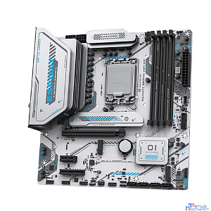 MAXSUN MS-eSport Z890M WIFI ICE (Socket 1851, mATX, 4*DDR5(256Gb), DP/HDMI, 4*SATA3, 3*M.2, 1xPCI-Ex16 /1xPCI-Ex4/1*PCIEx1, 1*Type-C, 4*USB 2.0, 2*USB 3.2, LAN 1*2.5G, BT 5.2, Wi-Fi 6, SPDIF, white)