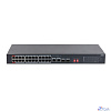 DAHUA DH-S3226-24ET-240 24-портовый неуправляемый коммутатор с РоЕ, 24xRJ45 100Mb PoE, 2хКомбо SFP/RJ45 1Gb uplink, суммарно 240Вт, коммутация 8.8 Гбит/с, MAC-таблица 8К