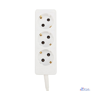 PROconnect (11-7208) Удлинитель 3 гнезда, 10м, 3х0,75мм?, с/з, белый