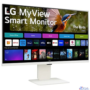 LCD LG 31.5" 32SR83U-W Smart Monitor {IPS 3840x2160 60Hz 400cd 16:9 5ms 178/178 2x5W USB-C 2xHDMI USB VESA HAS, webOS}