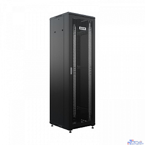 NTSS Шкаф напольный универсальный серверный NTSS R 32U 600х600мм, 4 профиля 19, двери перфорированная и перфорированная, боковые стенки съемные, регулируемые опоры, разобранный, черный RAL 9005 NTSS-R
