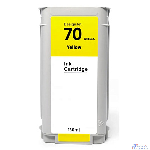 Струйный картридж NVP 70 (NV-C9454A) Yellow для HP DesignJet Z2100/Z3100/Z3200/Z5200/Z5400 (130 мл) совместимый