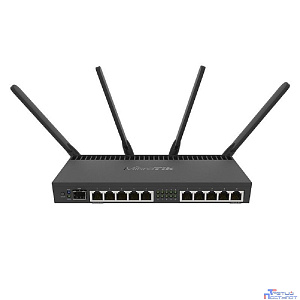 MikroTik RB4011iGS+5HacQ2HnD-IN Беспроводной маршрутизатор  1.4ГГц, 4 ядра, 1GB RAM, 512MB NAND, 10x 10/100/1000 LAN, 1 SFP+, 2,4Ghz/5Ghz, 802.11a/b/g/n/ac