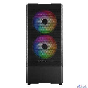 Powercase Mistral AY3B ARGB, Tempered Glass, 2x 140mm +1x 120mm ARGB Fans, чёрный, ATX  (CMAYB-A3)
