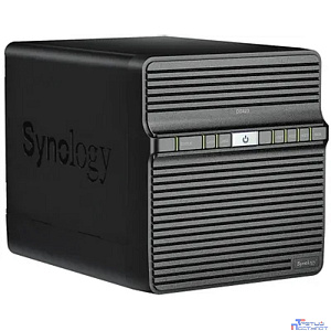 Synology DS423 Сетевое хранилище NAS, слоты 4x2.5"/3.5" SATA3, 2x1 Гбит/с, 2xUSB 3.X, Realtek RTD1619B/4x1.7 ГГц, DDR4 2Gb, 90W