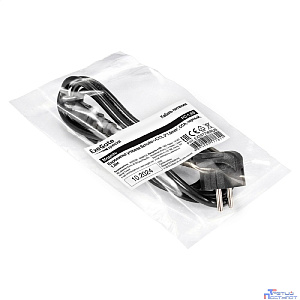 Exegate EX297796RUS Кабель питания ExeGate Special PC-1,8S (Евровилка угловая Schuko->C13, 3*1.0mm2, CCA, черный, 1.8м)