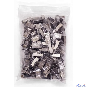 Filum FL-NA-PLUG5E-6 Коннектор RJ-45, 5E кат., 8p8c, экран, 30 мкм, универсальный, для одножильного и многожильного кабеля, уп/100 шт