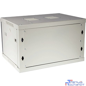 Lanmaster TWT-CBWPG-9U-6X6-GY Шкаф настенный серии Pro, 9U 600x600, стеклянная дверь