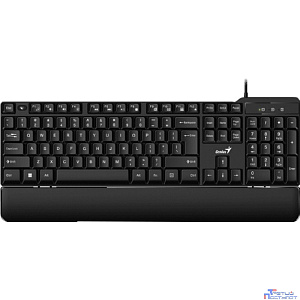 Клавиатура Genius Smart KB-100XP, USB Black {классическая раскладная, SmartGenius, влагоустойчивая, клавиш 104, провод 1,5 м, USB} [31310050402]