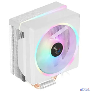 Устройство охлаждения(кулер) Aerocool Cylon 4F Wh ARGB PWM 4P Soc-AM5/AM4/1151/1200/2066/1700 4-pin 14-26dB Al+Cu 145W 550gr LED RTL