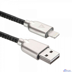Кабели USB ACD USB кабель ACD-Allure Lightning ; USB-A Кожа, 1м, черный (ACD-U926-P5B)