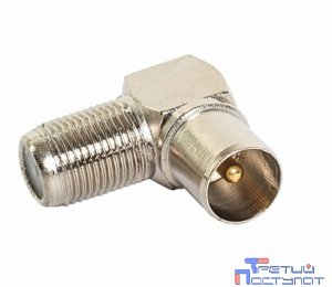 PROconnect (05-4311-4-7) Переходник  гнездо F - штекер TV, угловой (1шт)