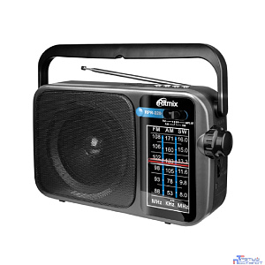 RITMIX RPR-320 {ФМ радиоприёмник 3-диапазонный (FM/AM/SW), Bluetooth v.5.2,  воспроизв. с micro SD карт памяти или USB флэш носителей}