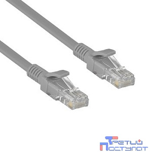 Exegate EX282018RUS Патч-корд медный UTP-RJ45-RJ45-5e-CU-20M-GY, UTP, cat.5e, 20м, серый