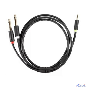 Telecom <TAV6168-1.5M> Кабель-адаптер 3.5ST(M)/2X6.35 ST(M), 1.5м, PRO [7958820049972]