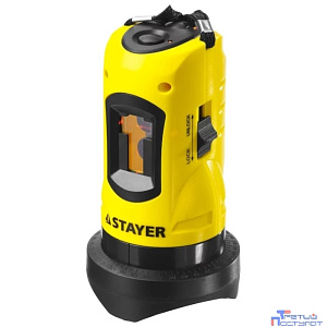 STAYER SLL-1 нивелир лазерный, 10м, точн. +/-0,5 мм/м [34960]