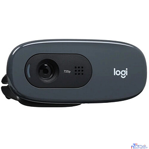 Logitech HD Webcam C270, 960-001063/960-000999 {USB 2.0, 1280*720, 0.9MP разрешение матрицы,3Mpix foto, Mic, Black}